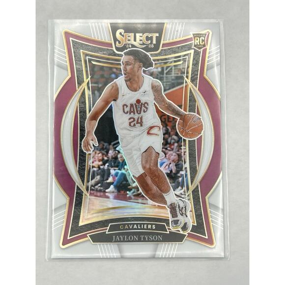 2024-25 Panini Select - Concourse Jaylon Tyson #77 White Prizm /149 (RC) - Picture 1 of 2